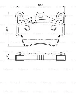 0 986 494 567 BOSCH Комплект тормозных колодок, дисковый тормоз (фото 1)