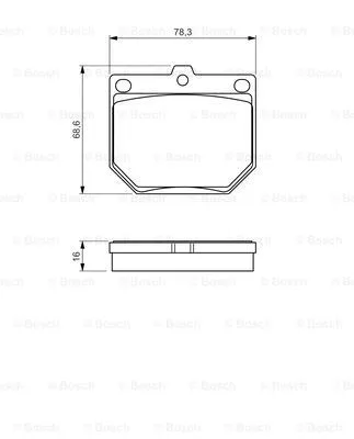 0 986 494 579 BOSCH Комплект тормозных колодок, дисковый тормоз (фото 1)