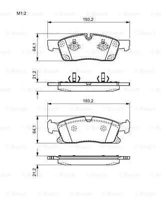 0 986 494 672 BOSCH Комплект тормозных колодок, дисковый тормоз (фото 4)