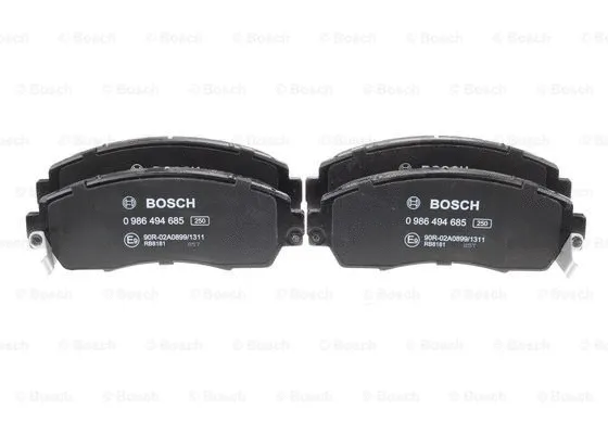 0 986 494 685 BOSCH Комплект тормозных колодок, дисковый тормоз (фото 3)