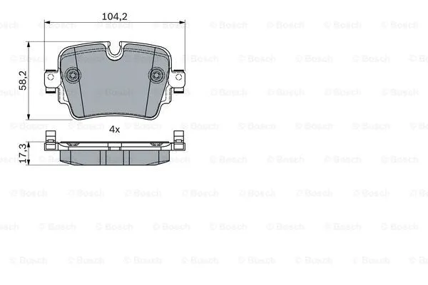 0 986 494 753 BOSCH Комплект тормозных колодок, дисковый тормоз (фото 1)