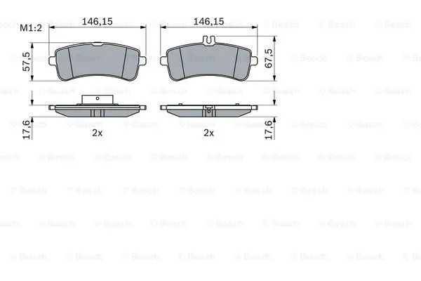 0 986 494 763 BOSCH Комплект тормозных колодок, дисковый тормоз (фото 6)