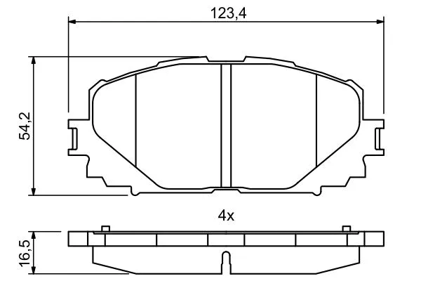 0 986 494 770 BOSCH Комплект тормозных колодок, дисковый тормоз (фото 6)