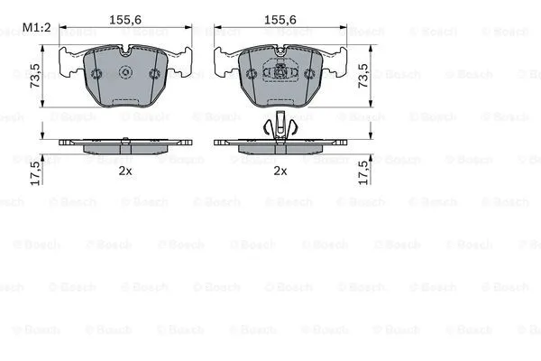 0 986 494 918 BOSCH Комплект тормозных колодок, дисковый тормоз (фото 5)