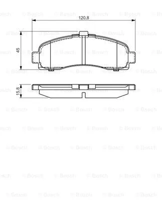 0 986 495 034 BOSCH Комплект тормозных колодок, дисковый тормоз (фото 1)