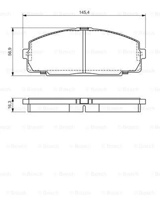 0 986 495 058 BOSCH Комплект тормозных колодок, дисковый тормоз (фото 1)