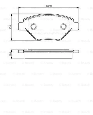 0 986 495 069 BOSCH Комплект тормозных колодок, дисковый тормоз (фото 1)