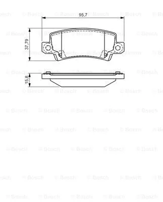 0 986 495 072 BOSCH Комплект тормозных колодок, дисковый тормоз (фото 1)