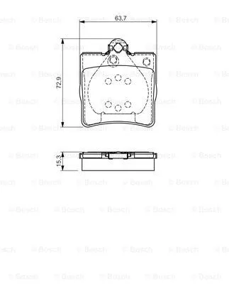 0 986 495 080 BOSCH Комплект тормозных колодок, дисковый тормоз (фото 4)