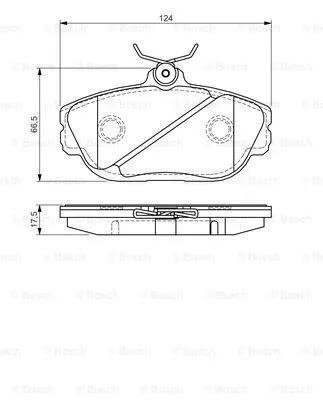 0 986 495 124 BOSCH Комплект тормозных колодок, дисковый тормоз (фото 1)