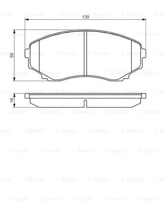 0 986 495 131 BOSCH Комплект тормозных колодок, дисковый тормоз (фото 1)