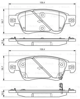 0 986 495 134 BOSCH Комплект тормозных колодок, дисковый тормоз (фото 1)