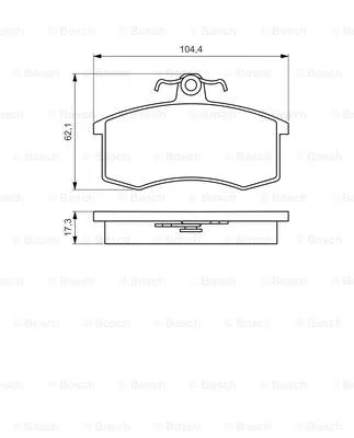 0 986 495 214 BOSCH Комплект тормозных колодок, дисковый тормоз (фото 5)