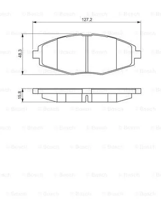 0 986 495 224 BOSCH Комплект тормозных колодок, дисковый тормоз (фото 1)