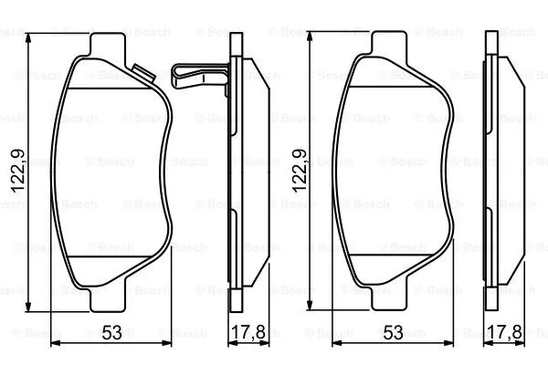 0 986 495 237 BOSCH Комплект тормозных колодок, дисковый тормоз (фото 1)