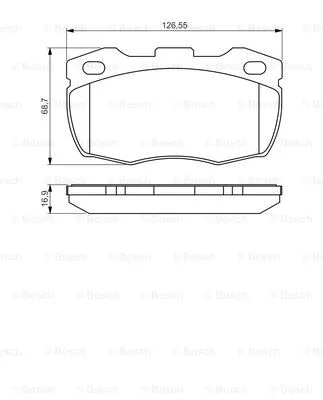 0 986 495 269 BOSCH Комплект тормозных колодок, дисковый тормоз (фото 1)