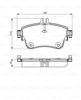 0 986 495 298 BOSCH Комплект тормозных колодок, дисковый тормоз (фото 1)