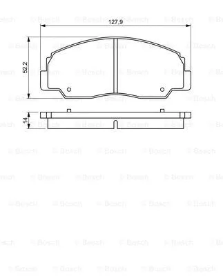 0 986 495 339 BOSCH Комплект тормозных колодок, дисковый тормоз (фото 1)