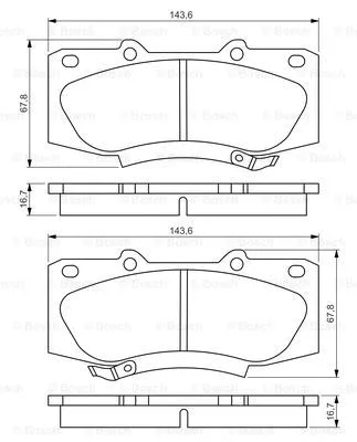 0 986 495 352 BOSCH Комплект тормозных колодок, дисковый тормоз (фото 1)