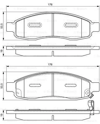 0 986 495 366 BOSCH Комплект тормозных колодок, дисковый тормоз (фото 1)