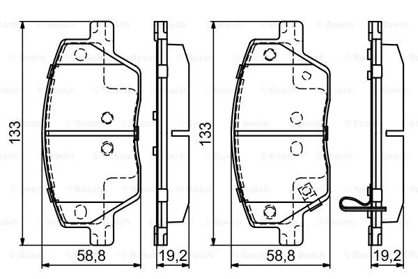 0 986 495 392 BOSCH Комплект тормозных колодок, дисковый тормоз (фото 6)