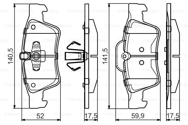 0 986 495 438 BOSCH Комплект тормозных колодок, дисковый тормоз (фото 1)