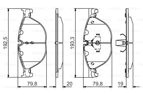 0 986 495 439 BOSCH Комплект тормозных колодок, дисковый тормоз (фото 1)