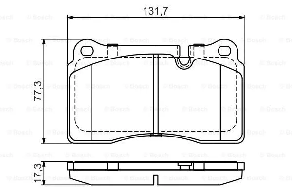 0 986 495 446 BOSCH Комплект тормозных колодок, дисковый тормоз (фото 1)