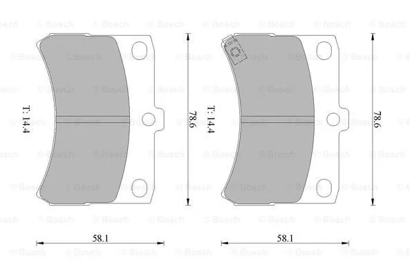 0 986 505 004 BOSCH Комплект тормозных колодок, дисковый тормоз (фото 1)