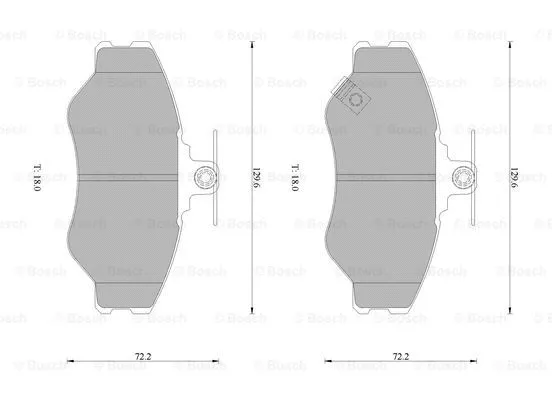 0 986 505 295 BOSCH Комплект тормозных колодок, дисковый тормоз (фото 1)