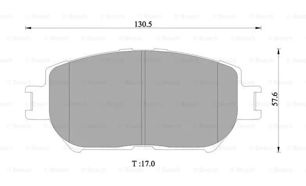 0 986 505 402 BOSCH Комплект тормозных колодок, дисковый тормоз (фото 1)