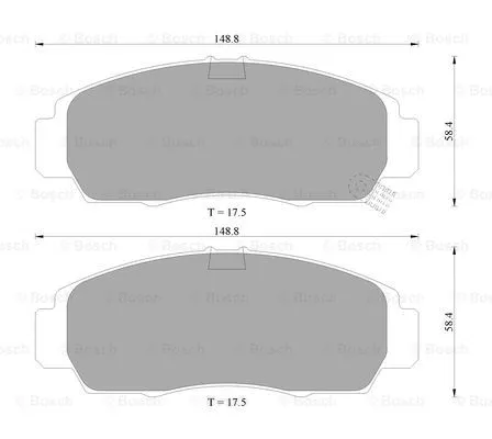 0 986 505 404 BOSCH Комплект тормозных колодок, дисковый тормоз (фото 1)