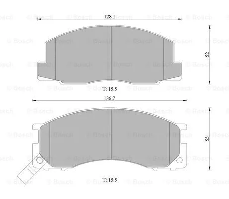 0 986 505 685 BOSCH Комплект тормозных колодок, дисковый тормоз (фото 1)