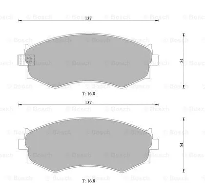 0 986 505 731 BOSCH Комплект тормозных колодок, дисковый тормоз (фото 1)