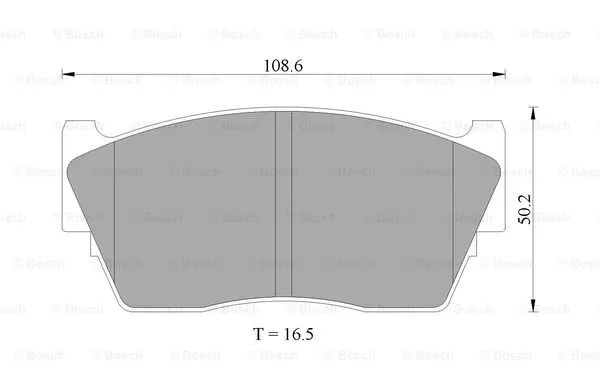 0 986 505 740 BOSCH Комплект тормозных колодок, дисковый тормоз (фото 1)