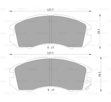 0 986 505 796 BOSCH Комплект тормозных колодок, дисковый тормоз (фото 1)