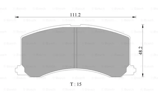 0 986 505 977 BOSCH Комплект тормозных колодок, дисковый тормоз (фото 1)