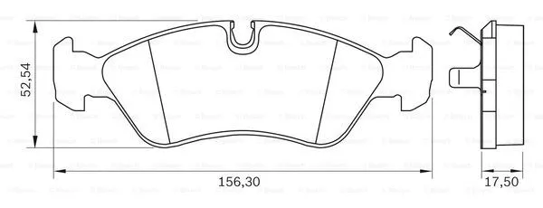 0 986 BB0 033 BOSCH Комплект тормозных колодок, дисковый тормоз (фото 5)