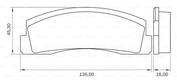 0 986 BB0 077 BOSCH Комплект тормозных колодок, дисковый тормоз (фото 1)