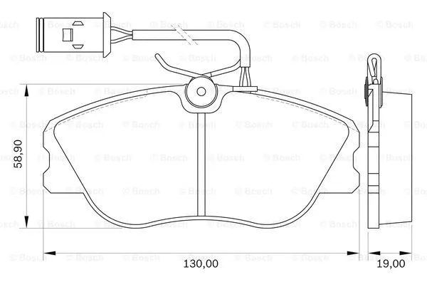 0 986 BB0 170 BOSCH Комплект тормозных колодок, дисковый тормоз (фото 7)