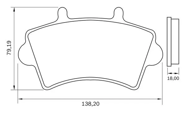 0 986 BB0 301 BOSCH Комплект тормозных колодок, дисковый тормоз (фото 7)