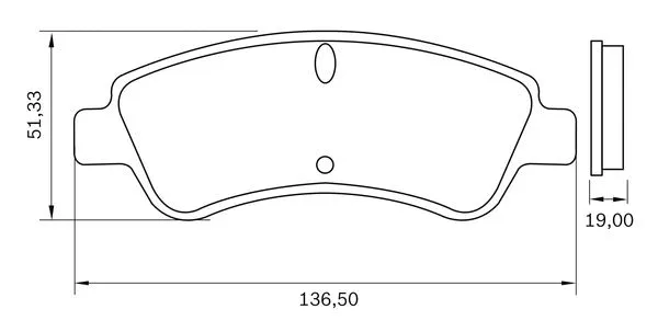 0 986 BB0 324 BOSCH Комплект тормозных колодок, дисковый тормоз (фото 3)
