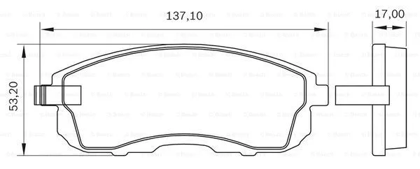 0 986 BB0 559 BOSCH Комплект тормозных колодок, дисковый тормоз (фото 4)