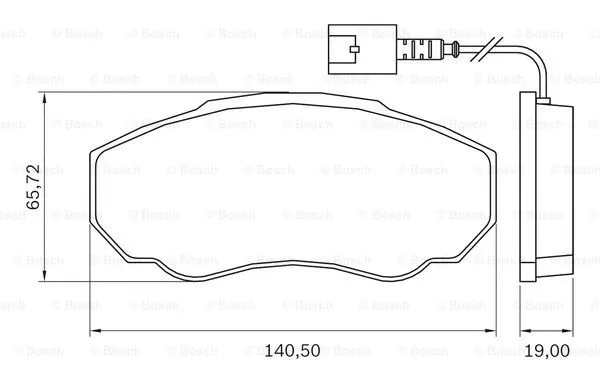 0 986 BB0 711 BOSCH Комплект тормозных колодок, дисковый тормоз (фото 6)