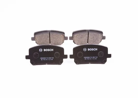 0 986 BB0 754 BOSCH Комплект тормозных колодок, дисковый тормоз (фото 3)