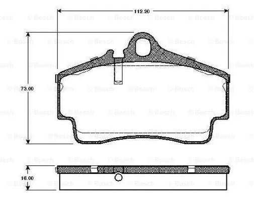 0 986 TB2 765 BOSCH Комплект тормозных колодок, дисковый тормоз (фото 1)