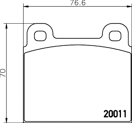2001105 TEXTAR Комплект тормозных колодок, дисковый тормоз (фото 1)