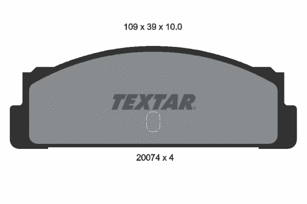 2007404 TEXTAR Комплект тормозных колодок, дисковый тормоз (фото 1)