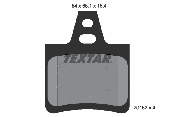 2016203 TEXTAR Комплект тормозных колодок, дисковый тормоз (фото 1)