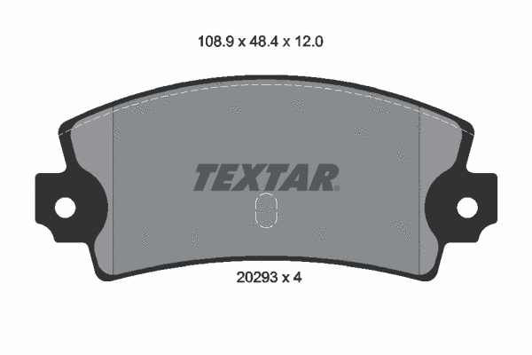 2029301 TEXTAR Комплект тормозных колодок, дисковый тормоз (фото 1)